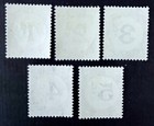 Tristan Da Cunha J1-j5   Postage Due Stamps   Complete Set   Mh   Mint Hinged