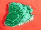 Polished Cave Malachite Stalagmite Or Stalactite Slice With Stand  Congo 50 2gr