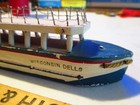 Vintage Wood Model Boat From Wisconsin Dells Wisconsin  Hand Made