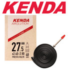 Kenda Airolution 27 5x2 40-2 80  650bx61-71 Presta Valve 48mm Bike Tube Valuepak