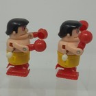 Vintage 80s Tomy Bumbling Boxing 2 Wind Up Boxers Action Figures Only No Set