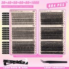 Lash Clusters Kit 684pcs Eyelash 156 Count  pack Of 1   Black