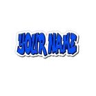 Custom Personalized Vinyl Graffiti Name Decal Sticker Car Blue Or Your Choice