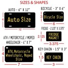Support Your Police Personalized Custom License Plate Tag Auto Car Bike Atv Etc