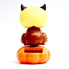 Solar Dancing Toy Halloween Pumpkin Owl Figurine Solar Powered Dancing Toy