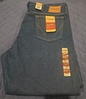 Wrangler Jeans Men   s Rugged Wear Relaxed Fit Straight 40x30 Blue Denim New 