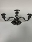 Reed   Barton Silver Plated Art Nouveau Triple Candelabra 