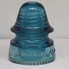 Hemingray No 19 Signal Insulator Blue Aqua Glass
