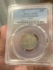 1928 M Us Philippines 20 Centavos Muled With 5c Reverse Pcgs Xf-45 Very Scarce