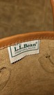 Vintage Ll Bean Leather Boat tote Bag  16  X 15  X 6 16  X 15   Sawtooth Label