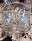 Vntg  5  Clear Glass Screw-in Diamond Pattern T-light Hldrs colonal Transparent 