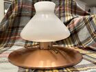 Vtg Light Fixture Imperialites Antique Starburst Atomic Art Mcm Wired Copper