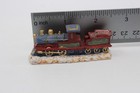 Christmas Train Engine - 2 5  Painted Pewter Metal Miniature Figurine