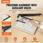 Vevor Paper Cutter Guillotine Trimmer 18  15 Sheets Cutting Capacity Metal Base