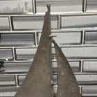 Rare Antique Sailing Ship Cast Iron Bronze Wash Boat Decorative Art