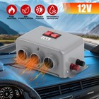 800w Electric Car Heater 3 Hole 12v Dc Heating Fan Defogger Defroster Demister
