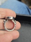 Stunning Antique Victorian Button Sterling Silver Ring Size 6 Could Be Made To 7