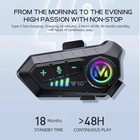 1 2pcs Bluetooth Motorcycle Helmet Intercom Wireless Interphone Intercomunicador