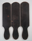 3 Antique Wooden Carnival Circus Game Wheel Betting Paddles Casino Gambling  2