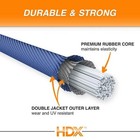 Bungee Cord Adjustable Heavy Duty Tie Down Strap 22in To 32in Blue 2 Pack Hooks