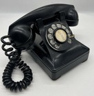 Vintage Bell System Western Electric 302 Black Rotary Desk Telephone  shipsfast