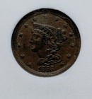 1855 C-1 Braided Hair Half Cent  1 2c  Ngc Ms 61 Bn