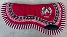  Red Saddle Pad  Suadero Charro  Horse Saddle Blanket Carona Cola De Pato