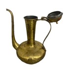 Vintage Dallah Solid Brass Coffee Tea Pot Handmade Islamic Arabic Turkish