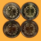 2015 Turkey 1 Lira 4 Coin Animal Set Desert Varan  Sheep  Goat  Cat Bu  942861