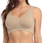 Coobie Seamless Comfort Bra  Seamless Bra Wide Straps  Wire-free Everyday Bra