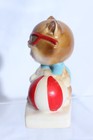 Vintage Norcrest Birthday Month August Cat Figurine Calendar Kitty Ceramic Japan