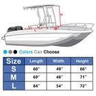 T-top Center Console Cover For Boat - 600d 48 w X 69 l X 71 h  Grey