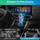 Usb Auto Wireless Carplay Adapter For Apple Android Wireless Dongle Plug     Play