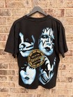 Vintage Kiss Hot In The Shade World Tour Black T-shirt Rock Music
