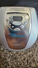 X-treme 45 Esp3 Philips Magnavox Cd Walkman Powers Up With Case   Adapters
