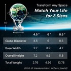 Globe - Earth With Clouds Classic  4 5     Self-rotating Globe Powered By Light