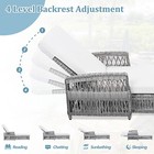 Adjustable Patio Outdoor Long Reclining Chaise All Weather Rattan Pool Lounger