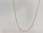14k Yellow Gold 2mm Figaro Chain Necklace Bracelet 24   60cm Hollow