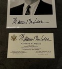 Matthew E Welsh Signed Photo   Card Indiana Governor Autograph Political