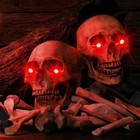8pack Halloween Glowing Leds Eyes For Mask halloween One Size  Red