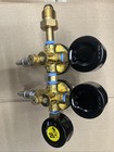 Double Body Nitrogen Beer Regulator With 5 16 b Shutoffs Model  03d03-222 New 