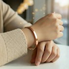 Pure Copper Magnetic Flat Bracelet  Arthritis Pain Therapy Men Women Cuff