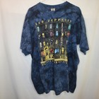 Led Zeppelin Physical Graffiti Xl Single Stitch Liquid Blue Tie Dye Y2k 90s Tee
