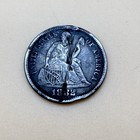 1854 Seated Liberty Love Token Antique Collectible Coin Unique Engraved Design