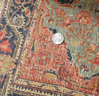 Fine Antique Mohtasham K  Oriental Rug  mat   Estate Find