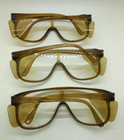 Willson By Spectra Safety Glasses Brown Frame Clear Lens Vintage Read