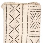 White Bogolan Mali Mud Cloth Tonka Design African Black And White Cotton