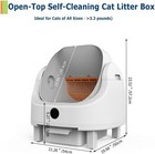 9l Large Open-top Cat Litter Box Self Cleaning Litter Box With Smart App Control