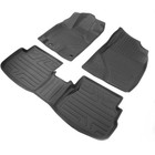 Floor Mats Liners Tpe Fit For Toyota Corolla 2014-2019 All-weather Black
