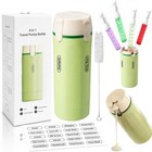 4-in-1 Portable Travel Dispenser Bottle Set  Leakproof Travel Containers For Toi